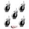 Service Caster 4 Inch Thermoplastic Rubber Wheel 3/8 Inch Threaded Stem Caster SCC, 5PK SCC-TS05S410-TPRS-381615-5 - alternate 2